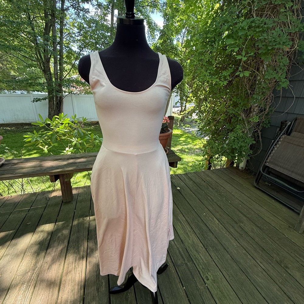 Leith‎ Ballet Pink Scoop Neck Sleeveless Midi Dress